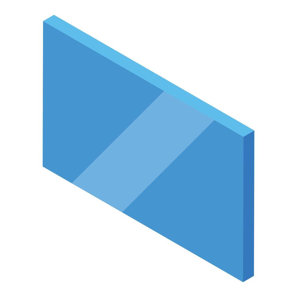 Blue acrylic sheet showing light transmittance vector