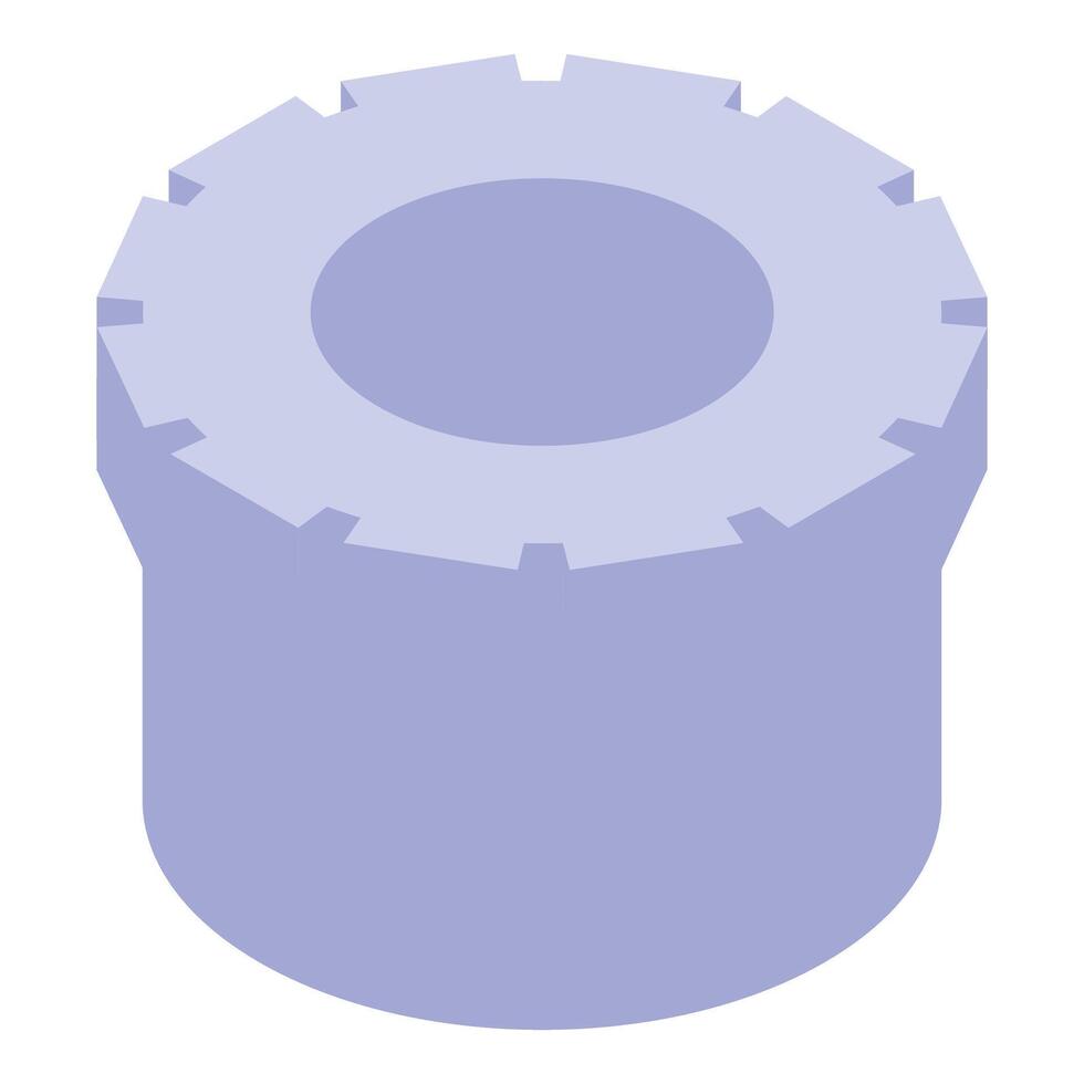 3d rendering of a round fortress with battlements vector