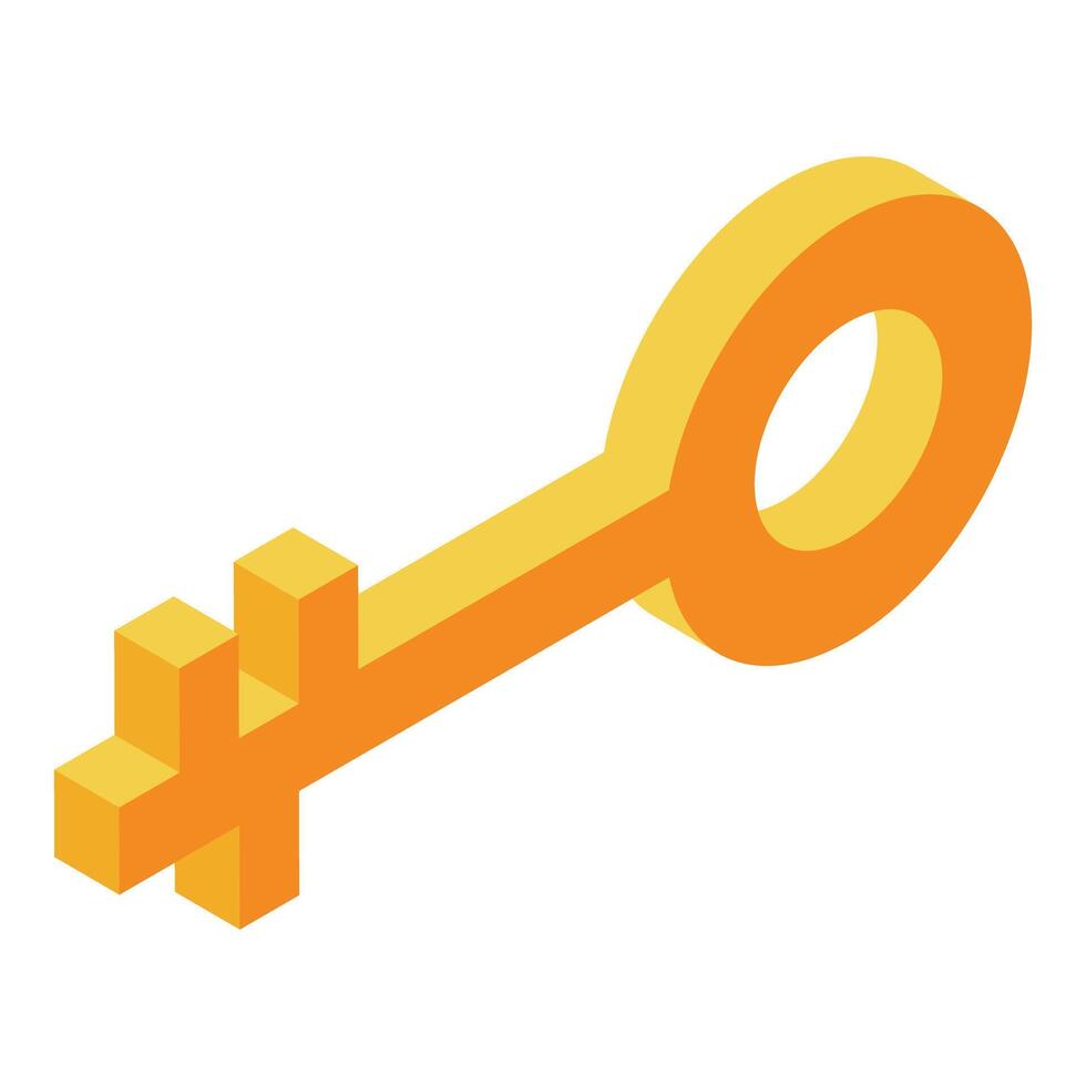 Golden key is unlocking opportunities for success vector