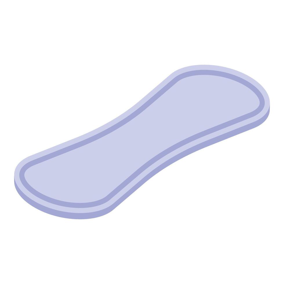 Feminine hygiene product sanitary pad lying isometric view vector