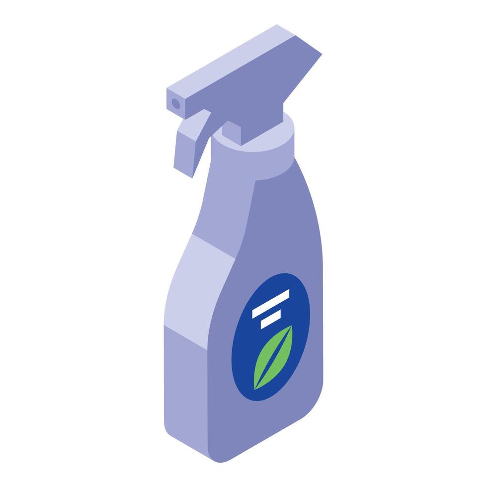 Eco friendly cleaning spray bottle with trigger for plants and surfaces vector