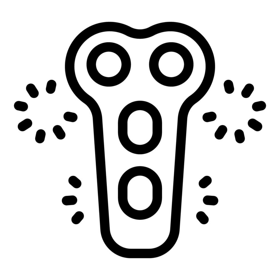 Fidget spinner rotating and generating sparks icon vector