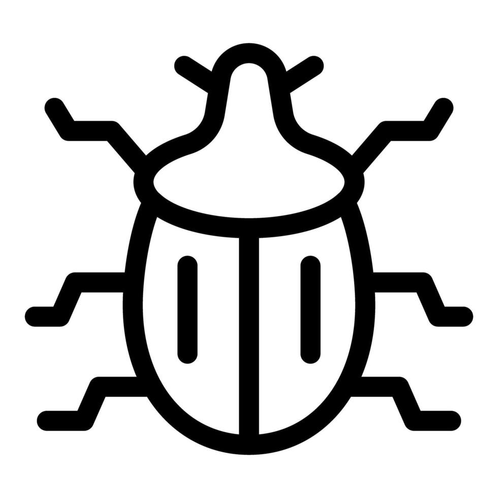 Electronic beetle showing concept of digital insect vector