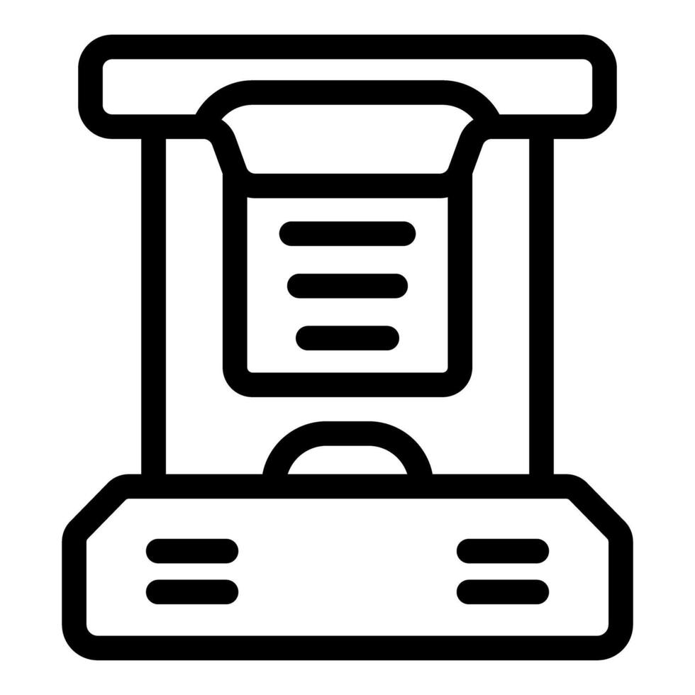 Icon of a vertical solarium with a control panel showing the tanning program vector