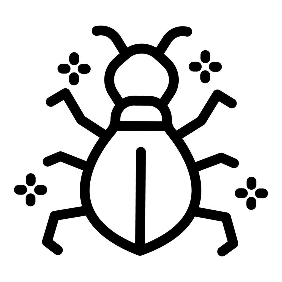 Clean bug logo representing pest control services vector