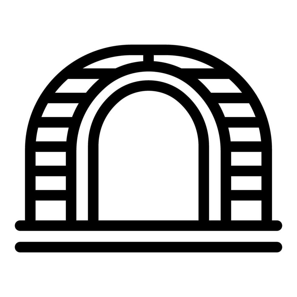 Underground tunnel entrance leading to unknown destination vector