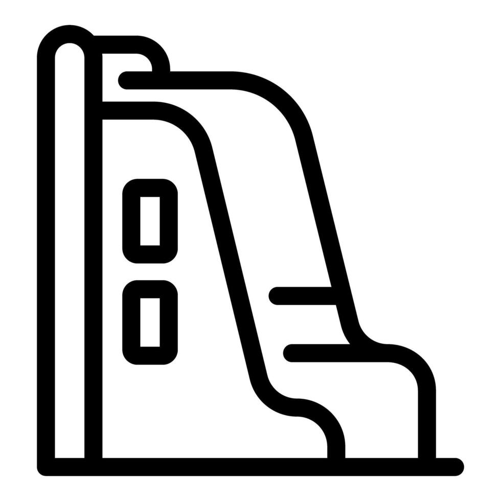 Playground slide providing fun and entertainment for kids vector