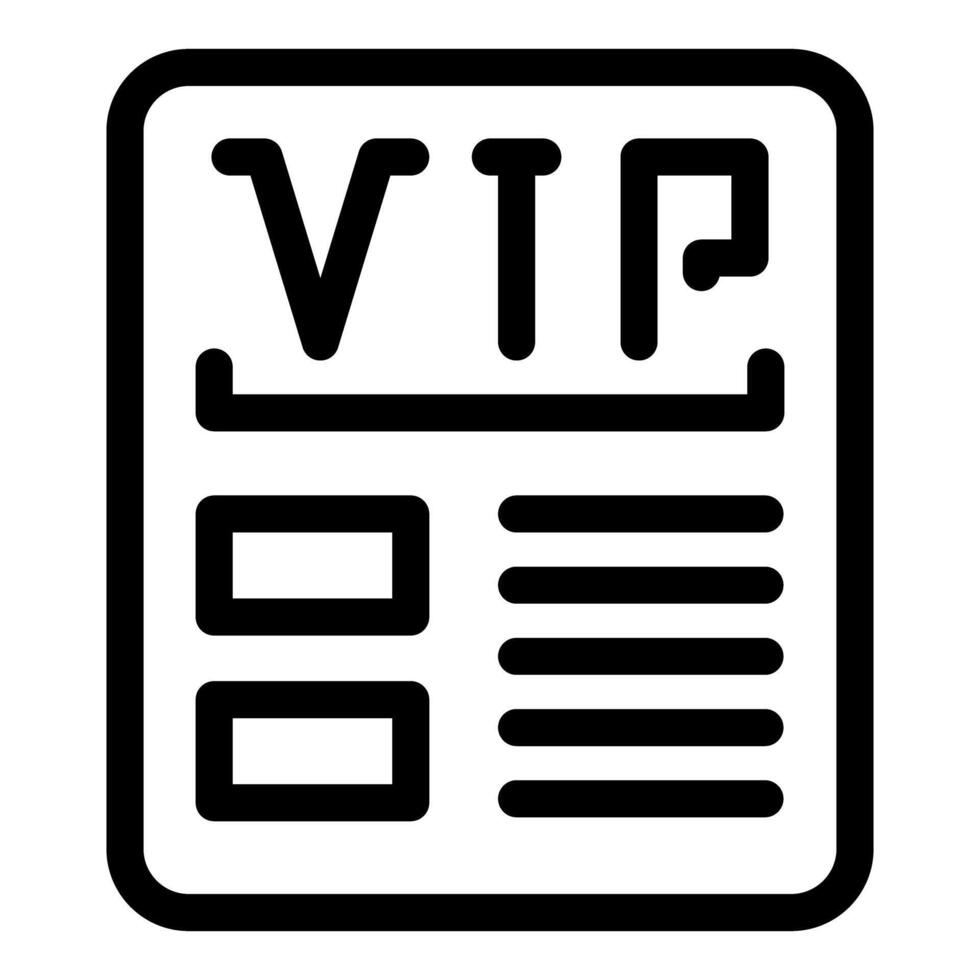 Vip invitation icon representing very important person access vector