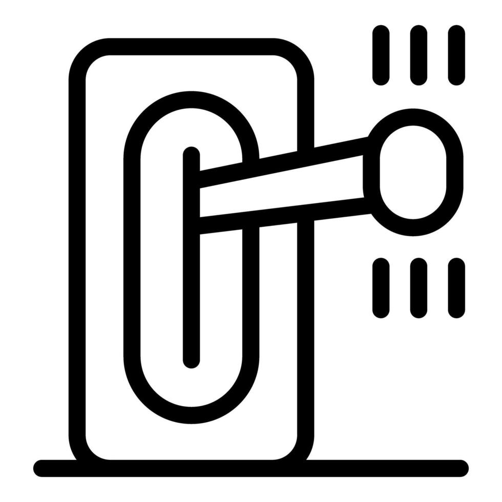 Lever being pulled starting a chain reaction of movement vector