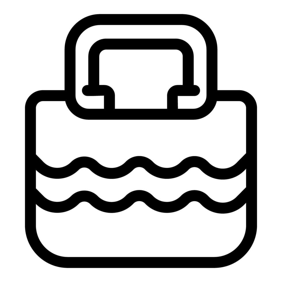 Swimming pool icon representing leisure and summer activities vector