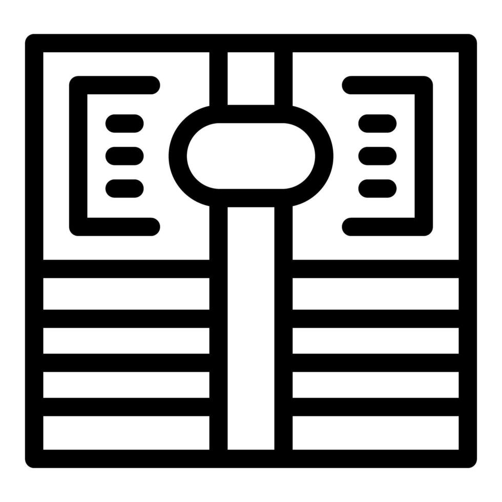 Server room network attached storage icon showing hard drives and connections vector