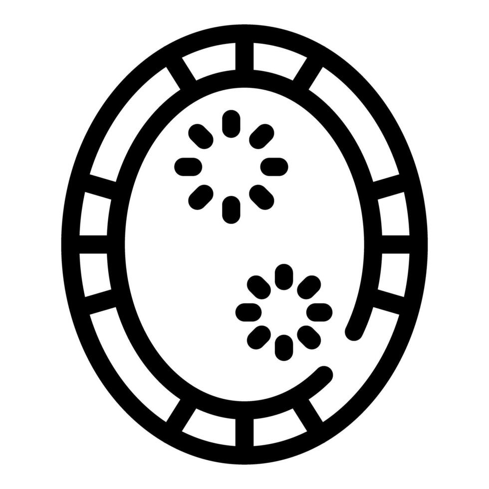 Petri dish with growing bacteria under microscope icon vector