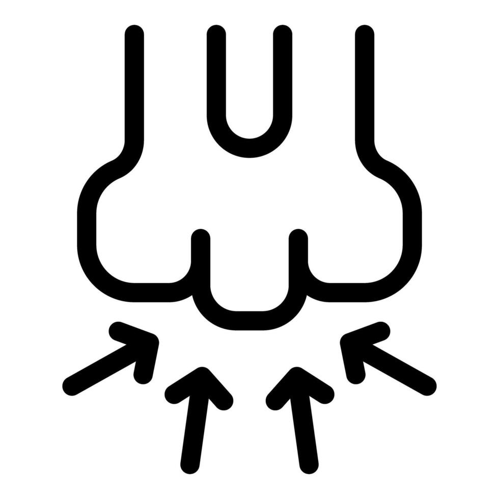 Bone healing process showing bone regeneration with arrows vector