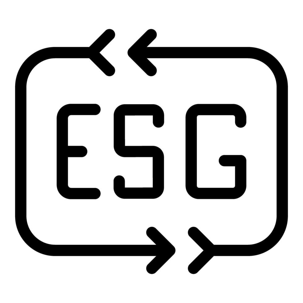 Esg environmental social governance sustainable corporate policy icon vector