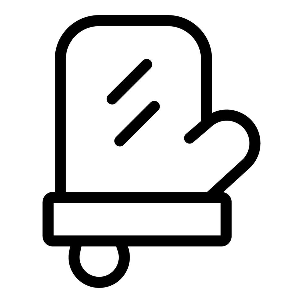 Kitchen glove icon representing baking and cooking vector