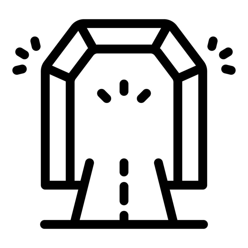 Drone landing platform with lights showing landing area vector