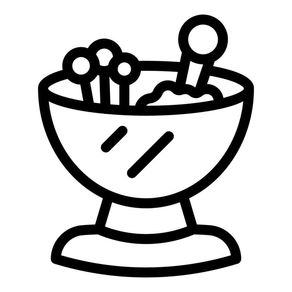 Bowl being used to mix ingredients with whisk icon vector