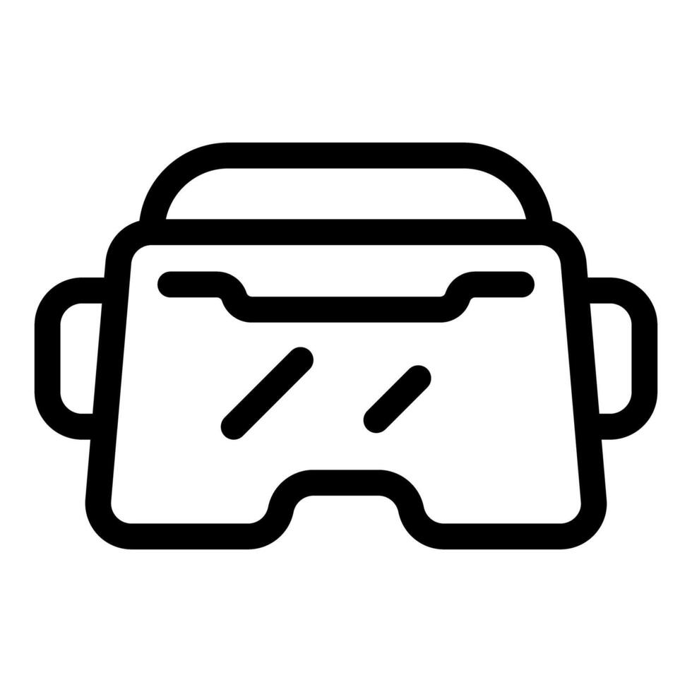 Virtual reality glasses icon representing metaverse experience vector