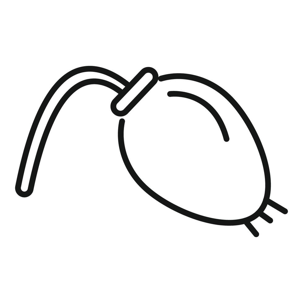 Enema pear with flexible tip for medical procedures vector