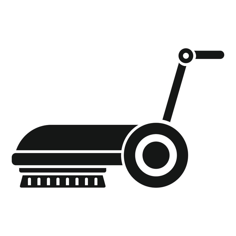 Cleaning machine using for washing and scrubbing floor vector