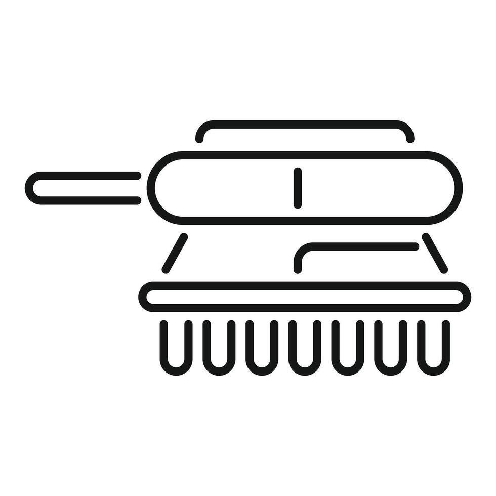 Military tank firing weapon icon showing heavy armor vehicle vector