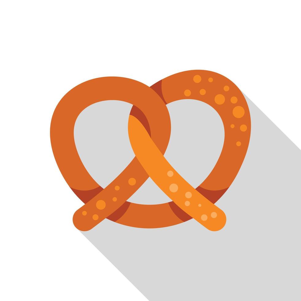 Tasty pretzel is waiting to be eaten vector