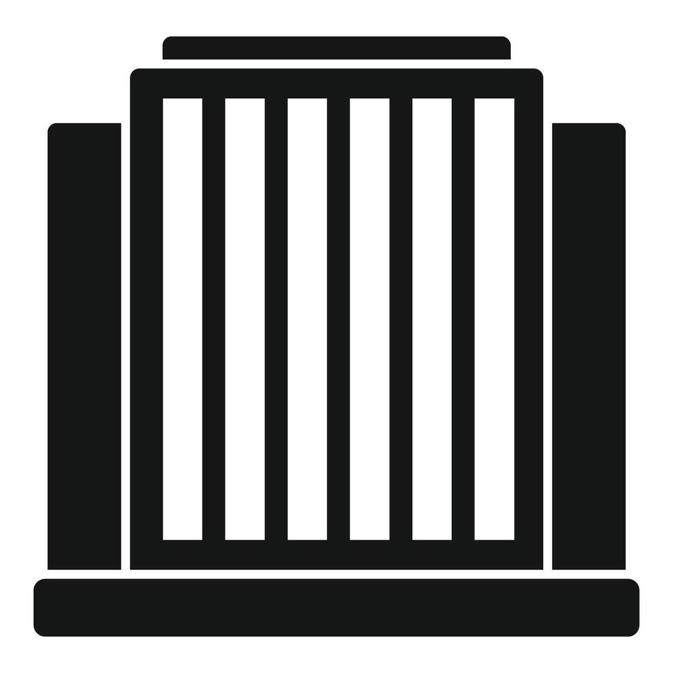 Modern building facade with columns showing urban architecture vector