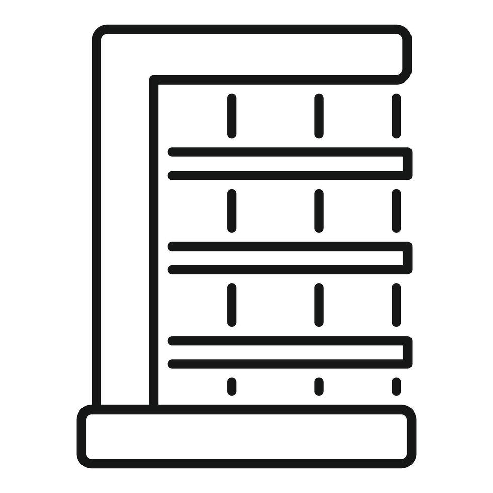 Server room icon showing data storage system vector