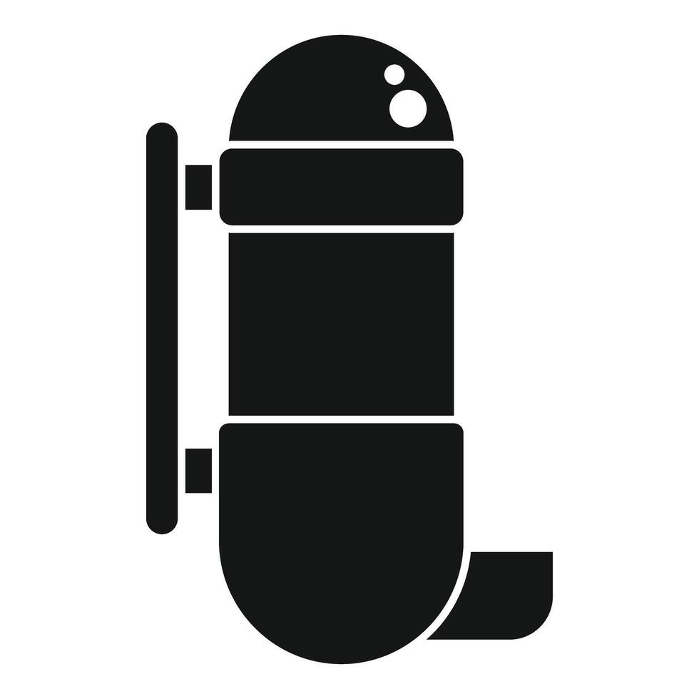Old diving suit helmet is hanging on a white background vector