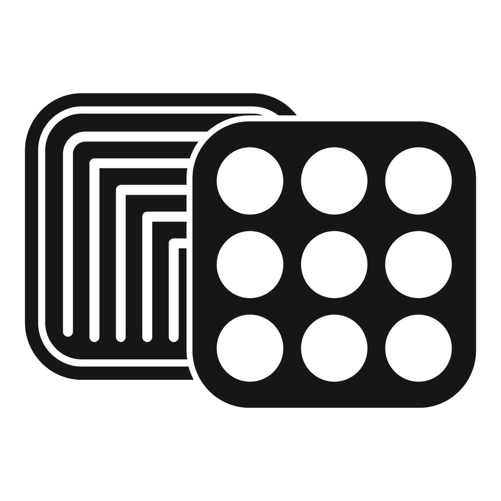 Cpu chipset modern technology computing icon showing semiconductor vector