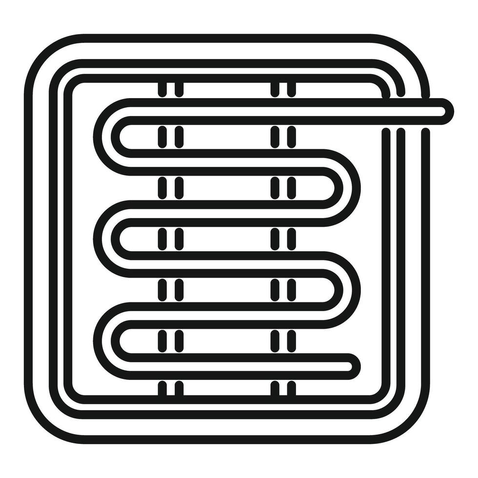 Underfloor heating system is being installed, repaired or designed vector