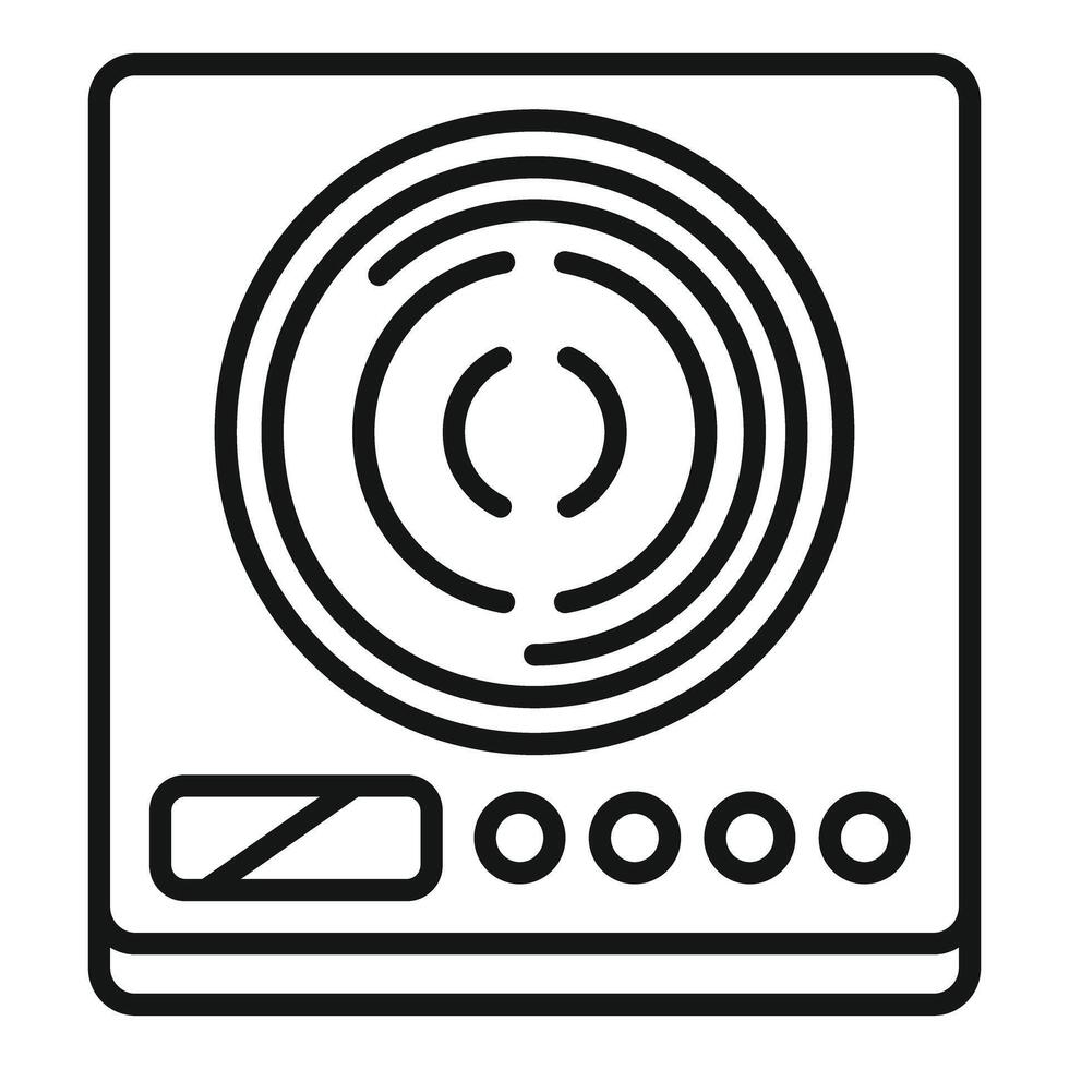Modern induction cooker using electromagnetic energy for cooking vector