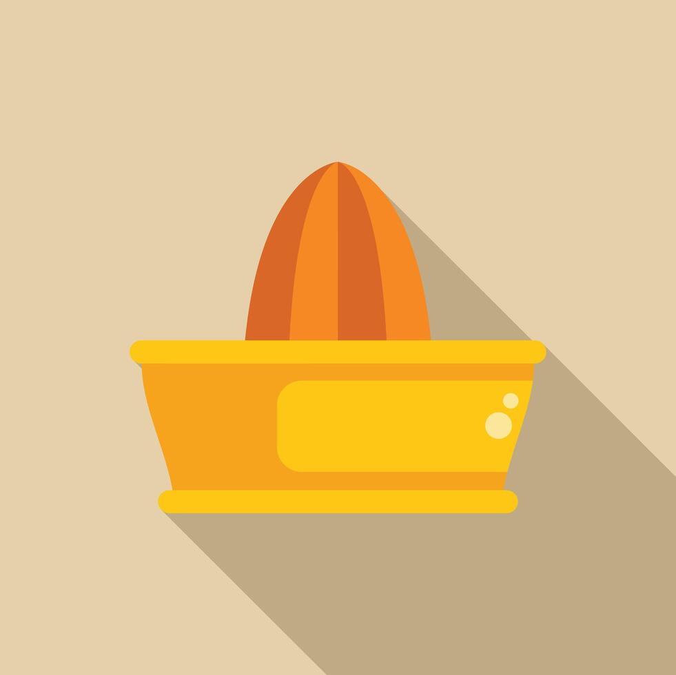 Metal lemon squeezer making orange juice for breakfast vector