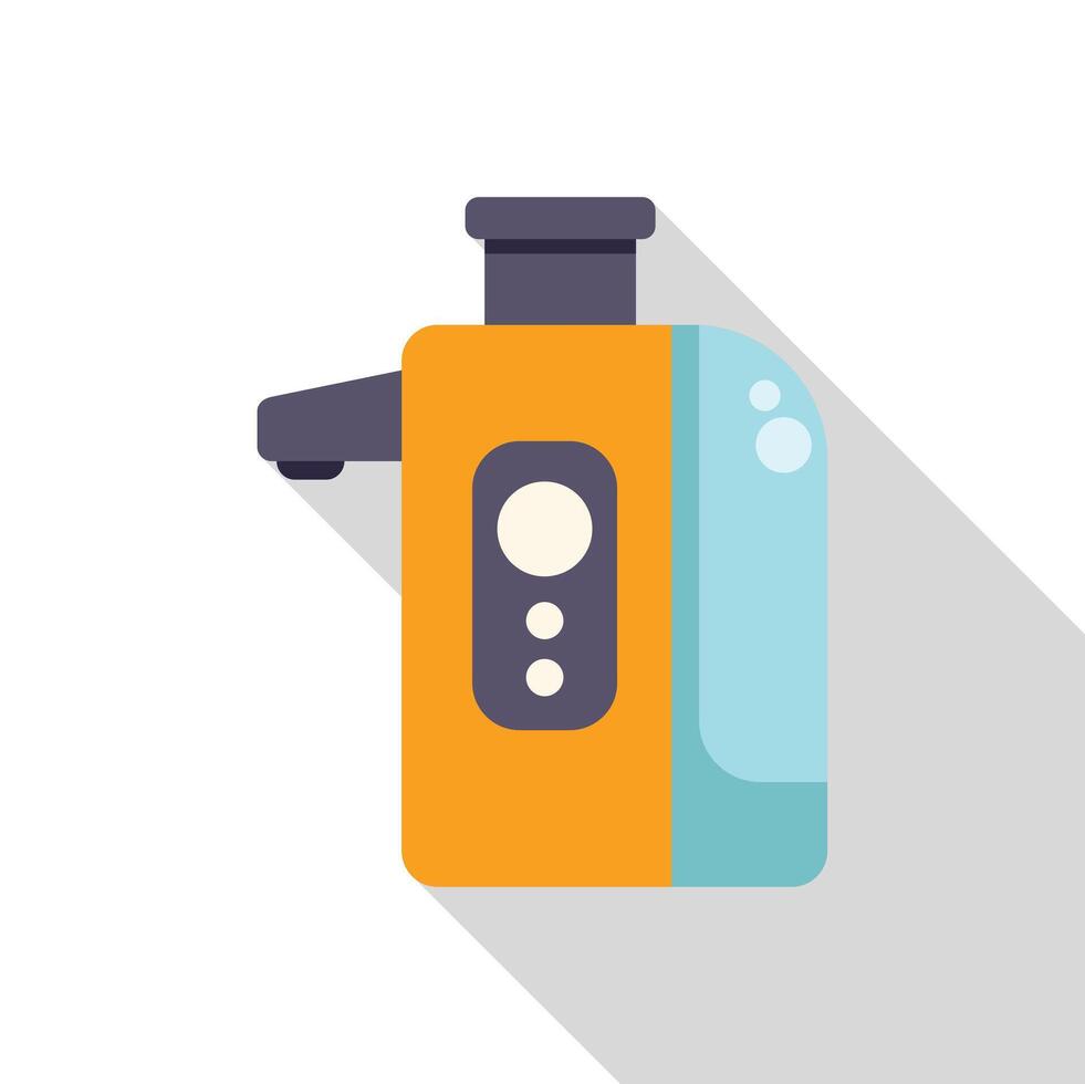 Modern electric juicer extracting juice from fruits and vegetables vector
