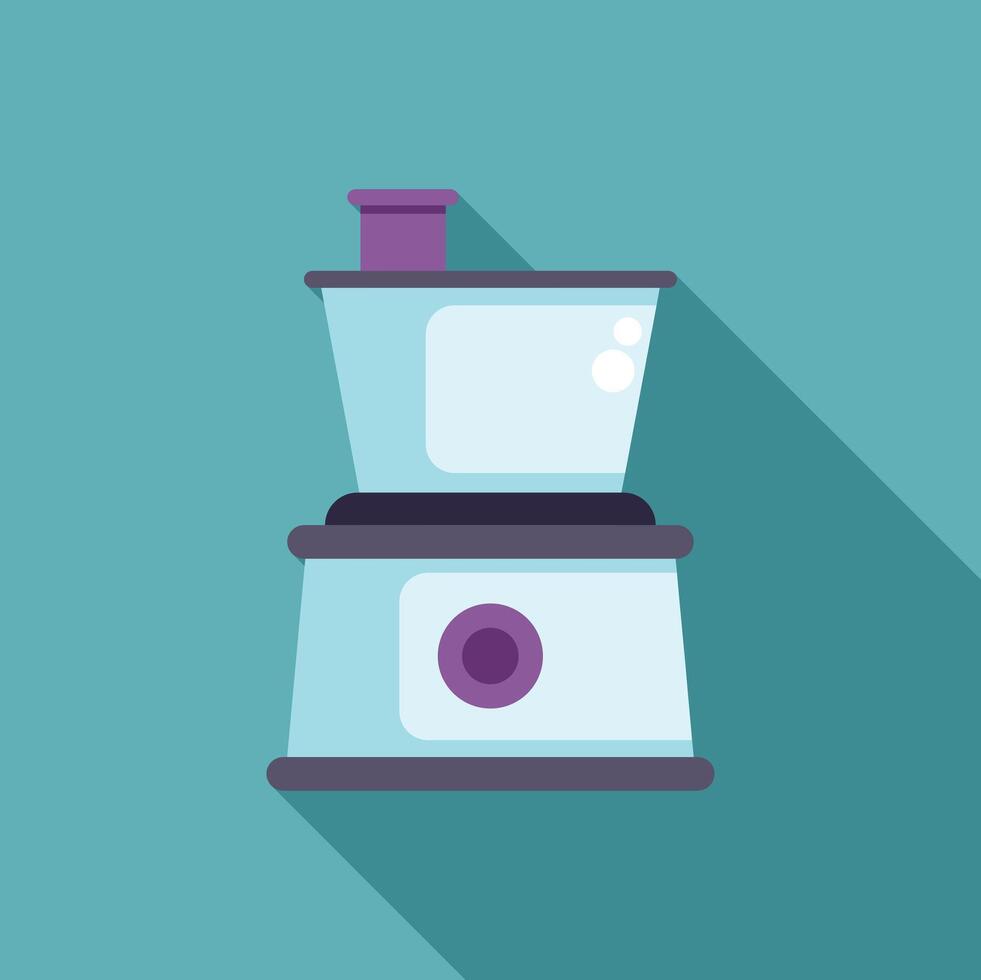 Modern electric food processor standing on the kitchen table vector