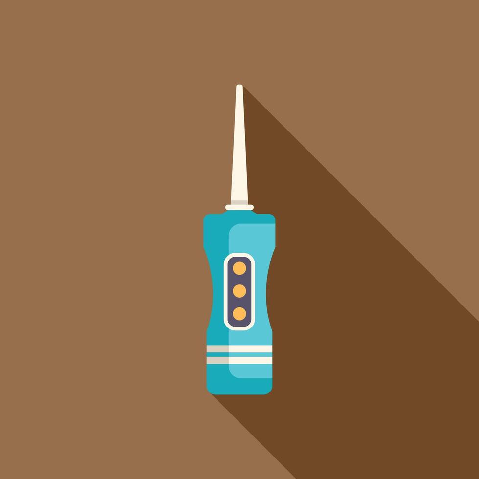 Electric oral irrigator for cleaning teeth and improving gum health vector