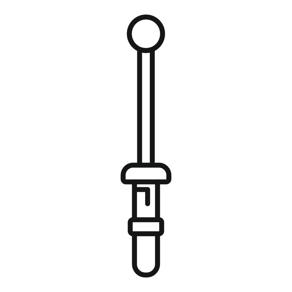 Screwdriver with round handle for repairing is holding screw vector