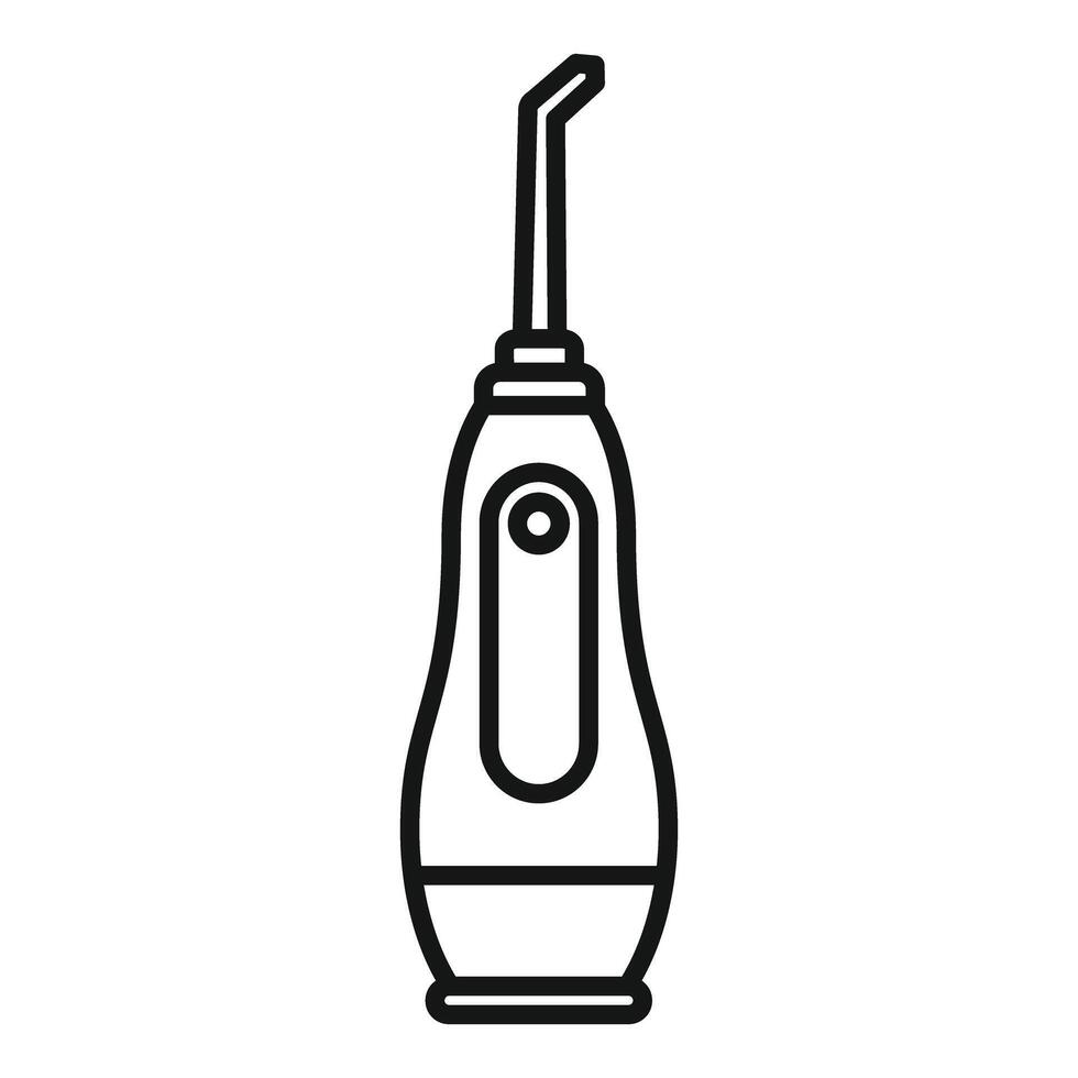 Oral irrigator promoting good oral hygiene and gum health vector