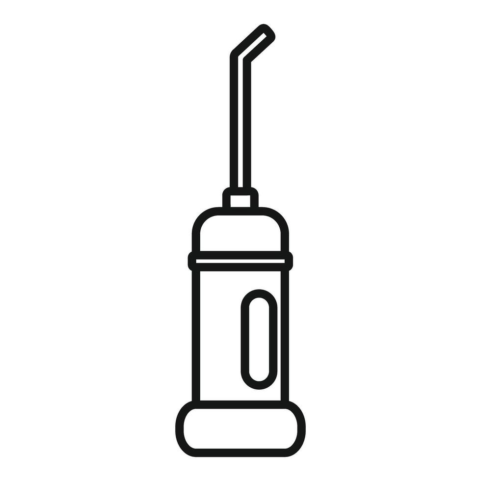 Oral irrigator promoting gum health and removing plaque icon vector