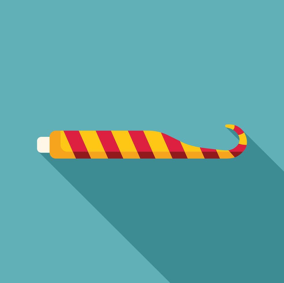 Party whistle making festive noise sound effect vector