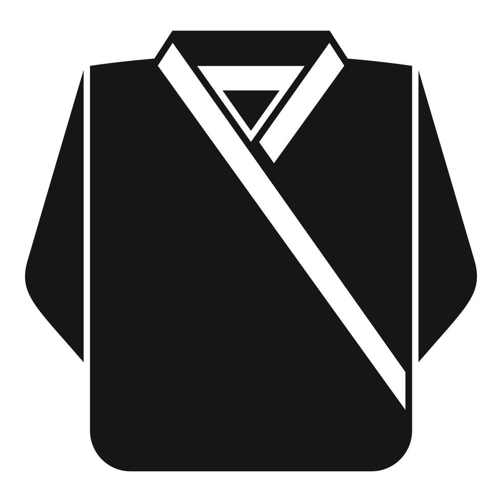 Traditional japanese kimono dressing gown with wide sleeves vector