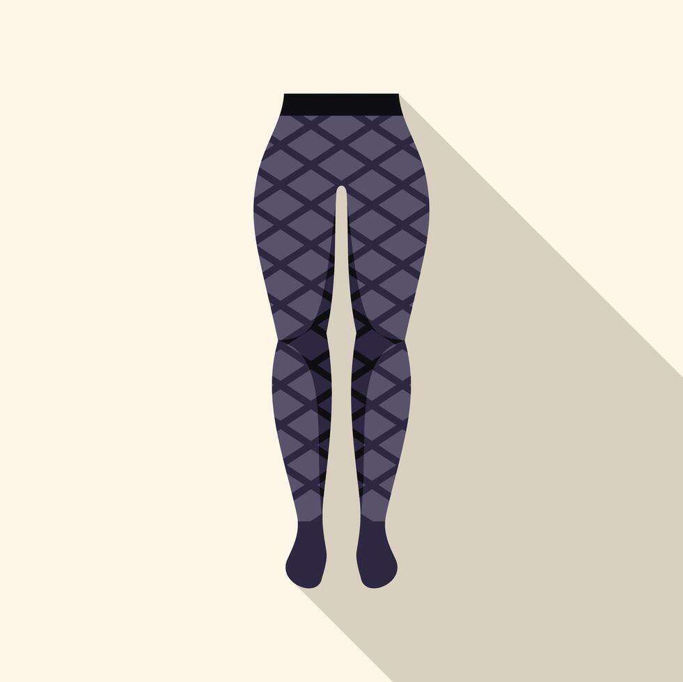 Woman tights with geometric rhombus pattern for cold weather vector