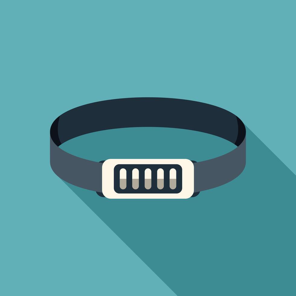 Modern headlamp showing battery life icon vector