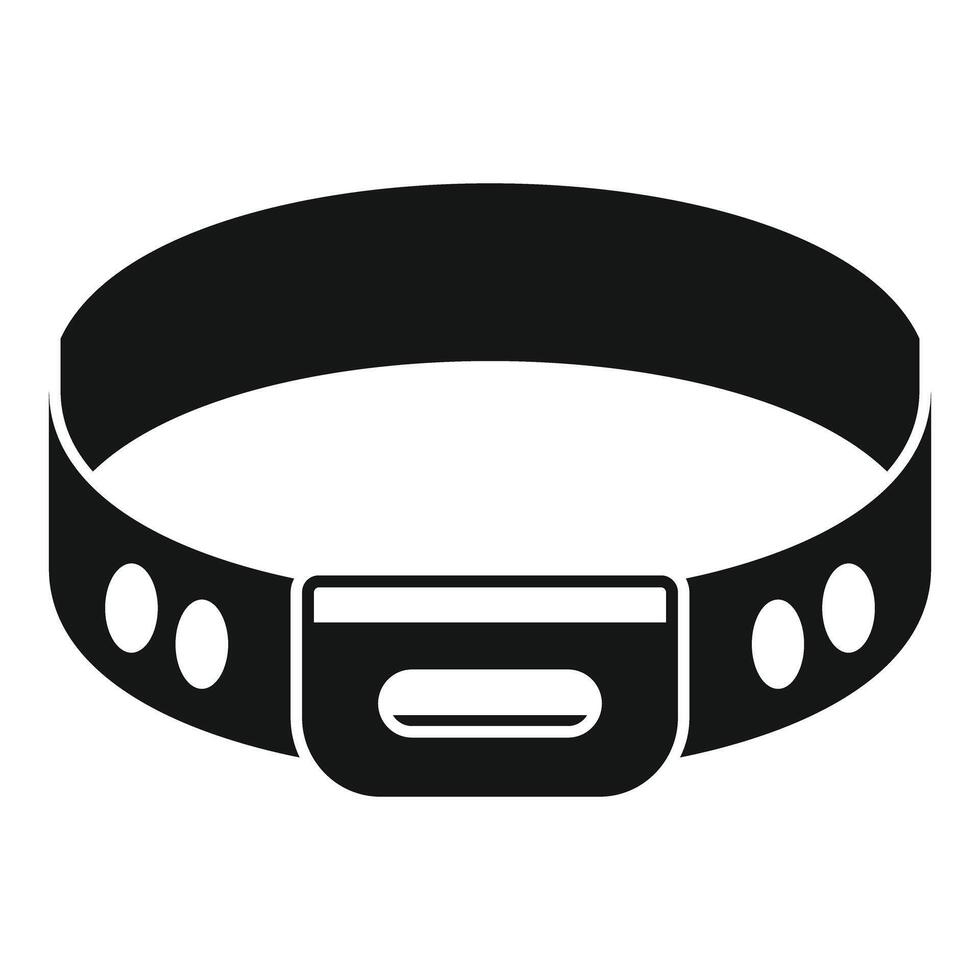 Smart tracker bracelet monitoring physical activity vector