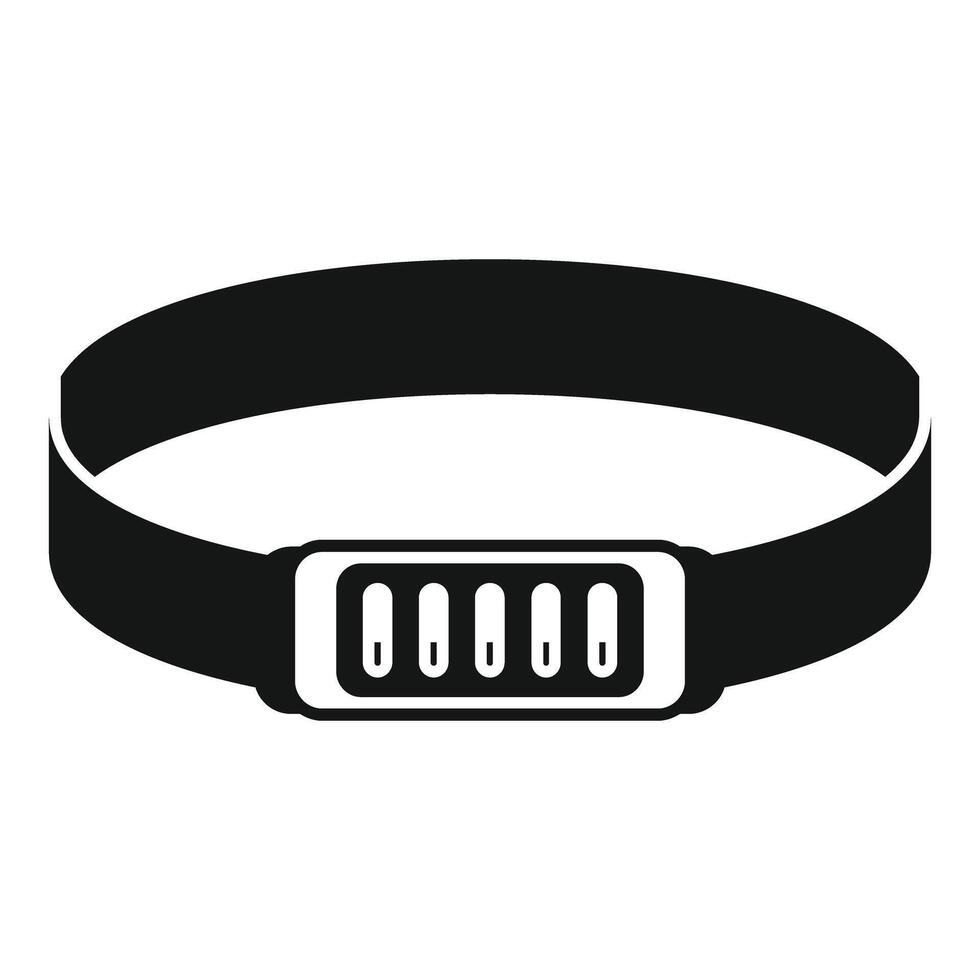 Headlamp flashlight equipment for working in darkness icon vector