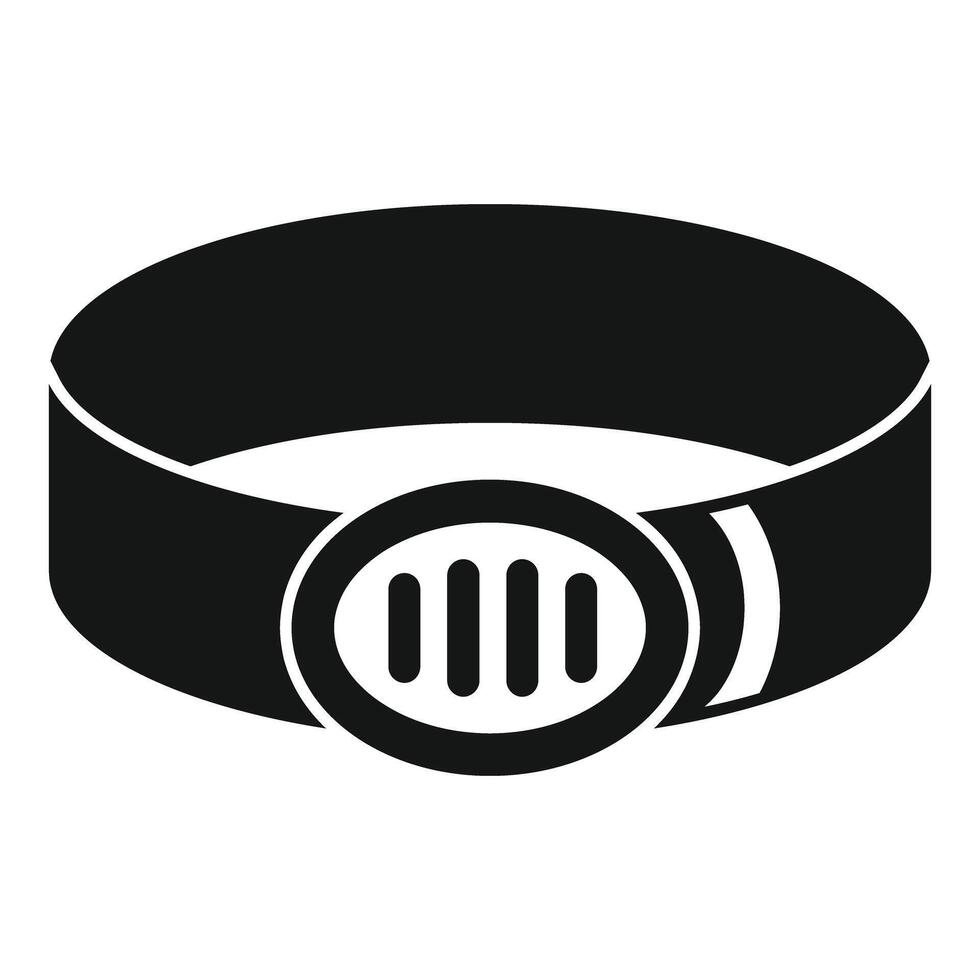 Headlamp for working in a coal mine with light beam vector