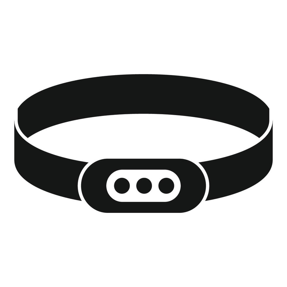 Fitness tracker bracelet for monitoring physical activity vector
