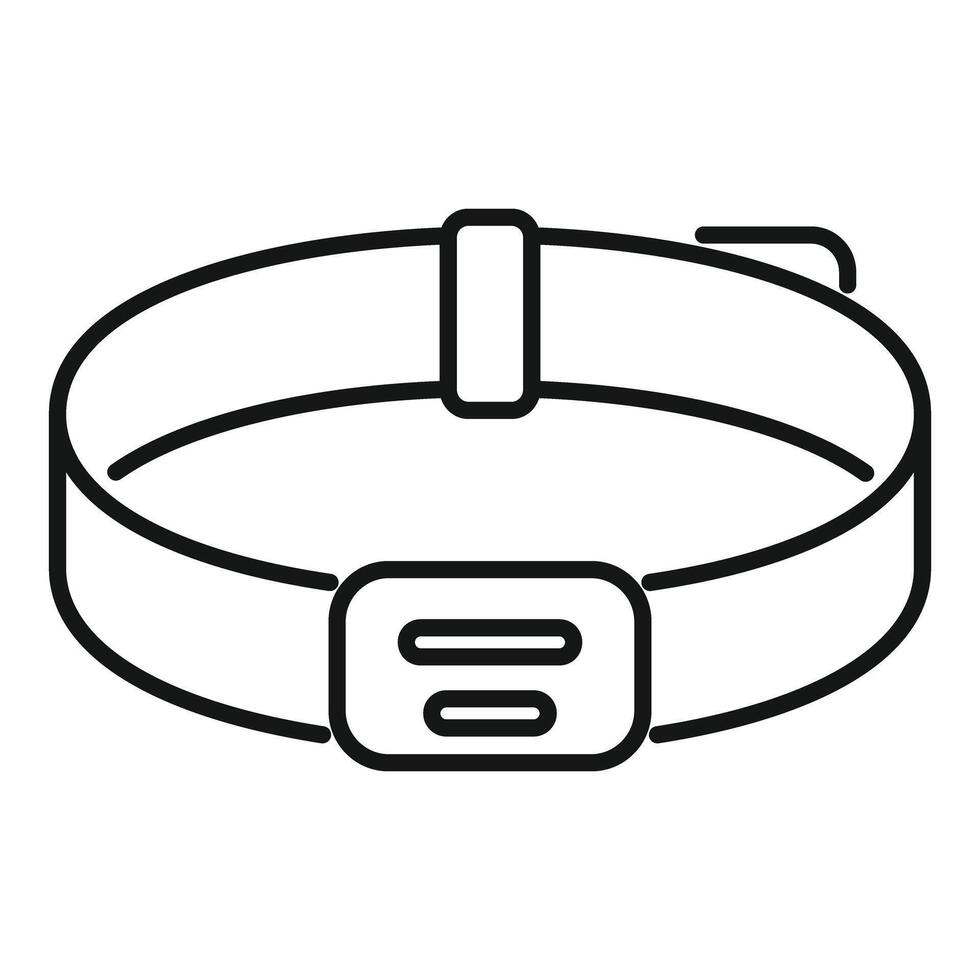 Smart fitness tracker wristband for monitoring physical activity vector