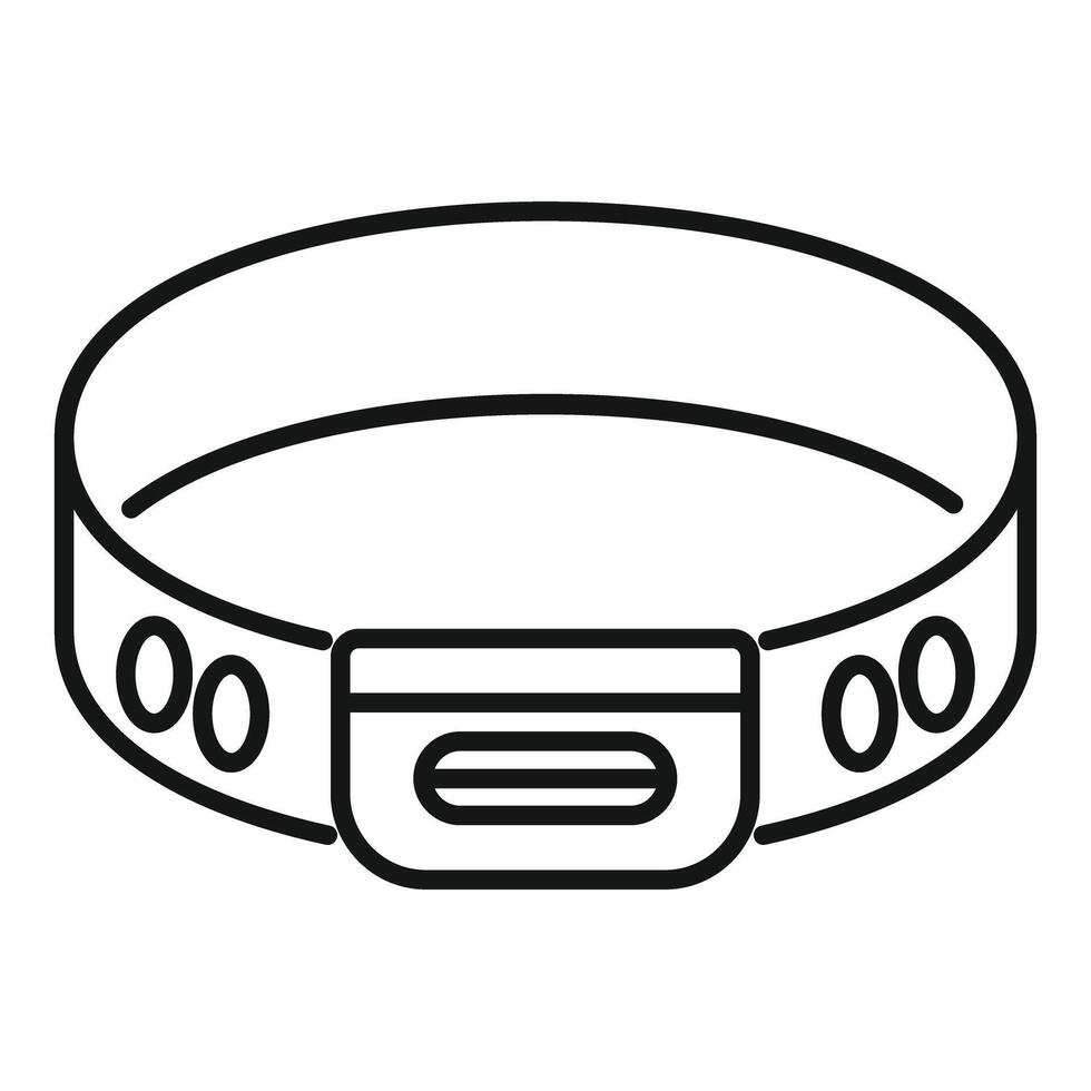 Fitness tracker bracelet showing progress in reaching goal vector