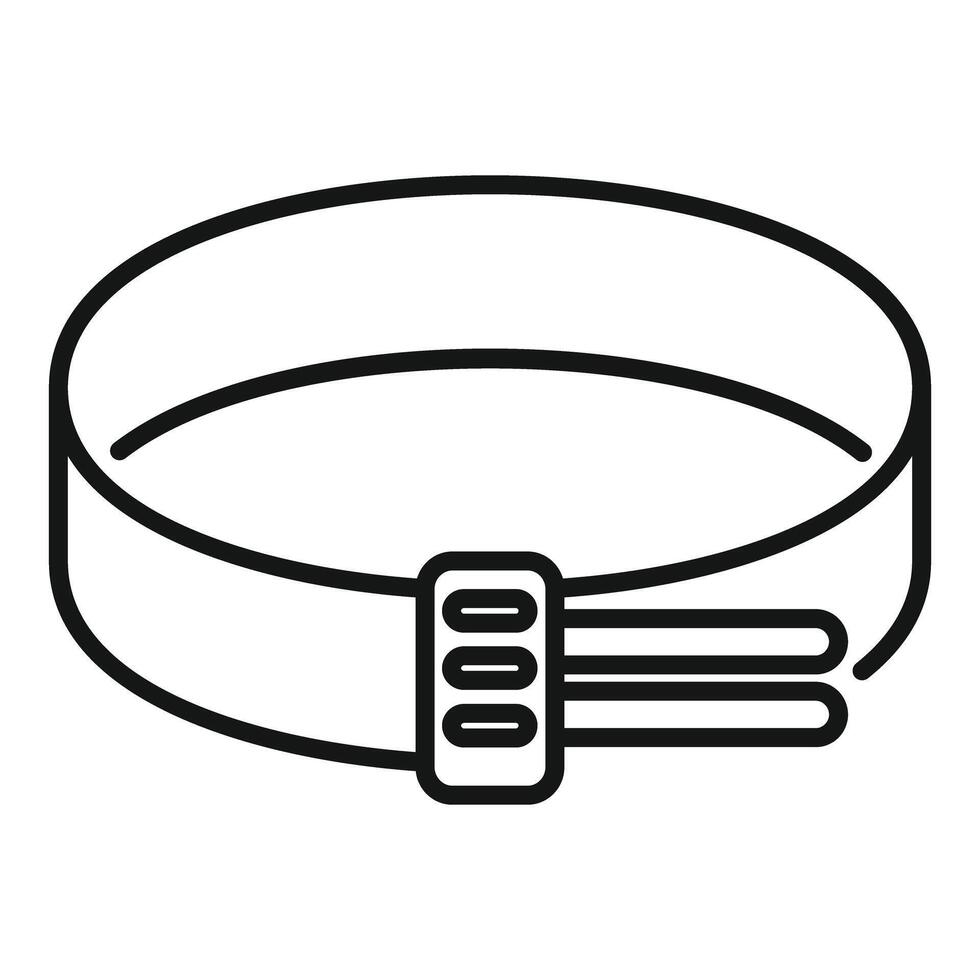 Smart fitness tracker bracelet monitoring heart rate vector